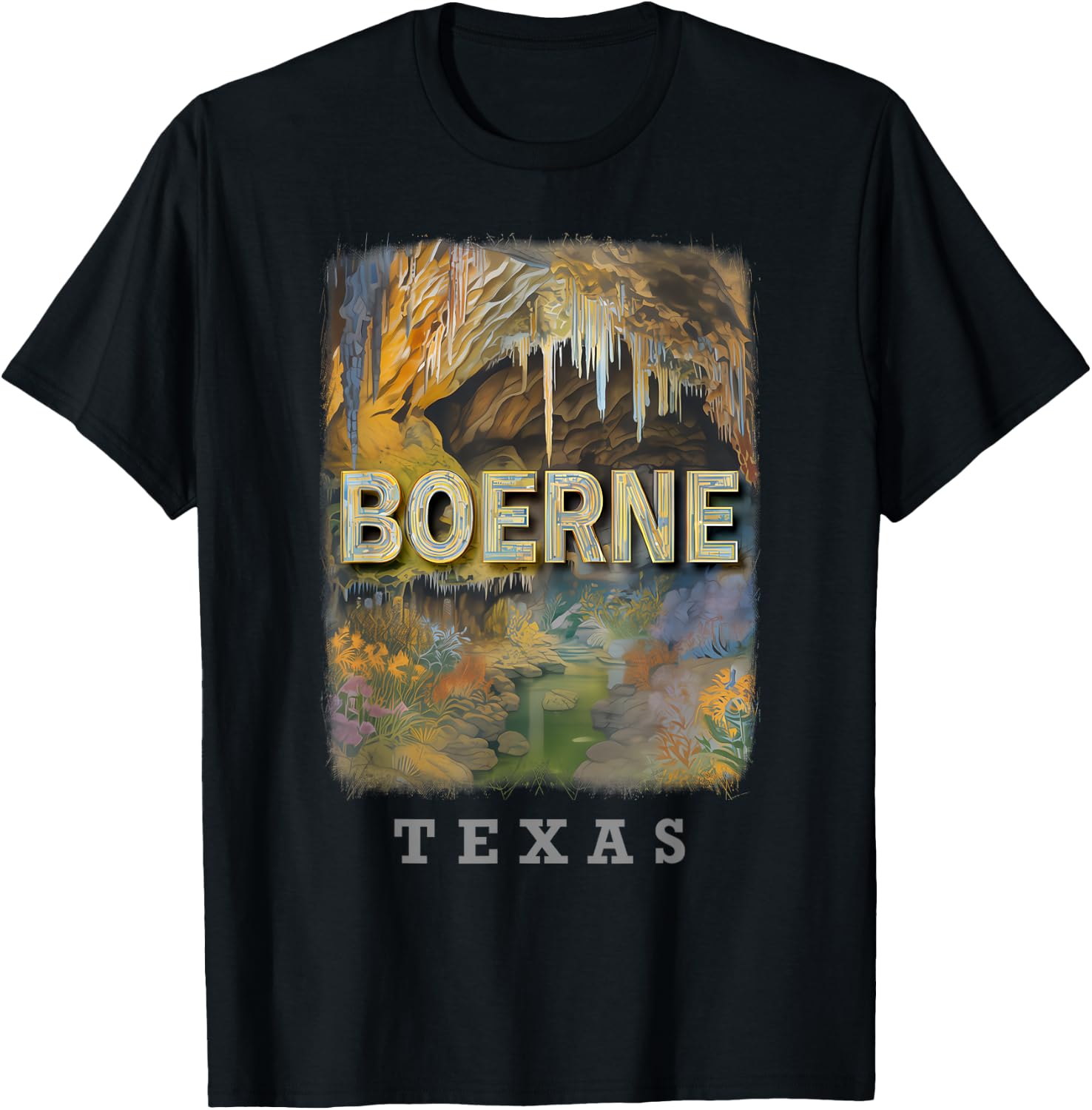 Boerne Texas TX Cave Without a Name Majesty SD812 T-Shirt - T-Shirt | Black