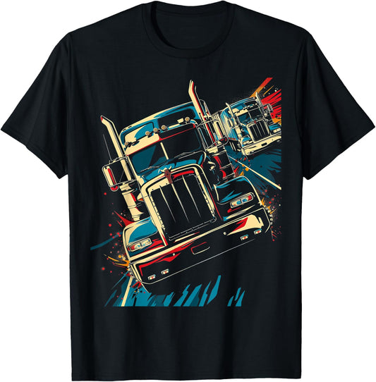 Trucking Convoy T-Shirt - T-Shirt | Black