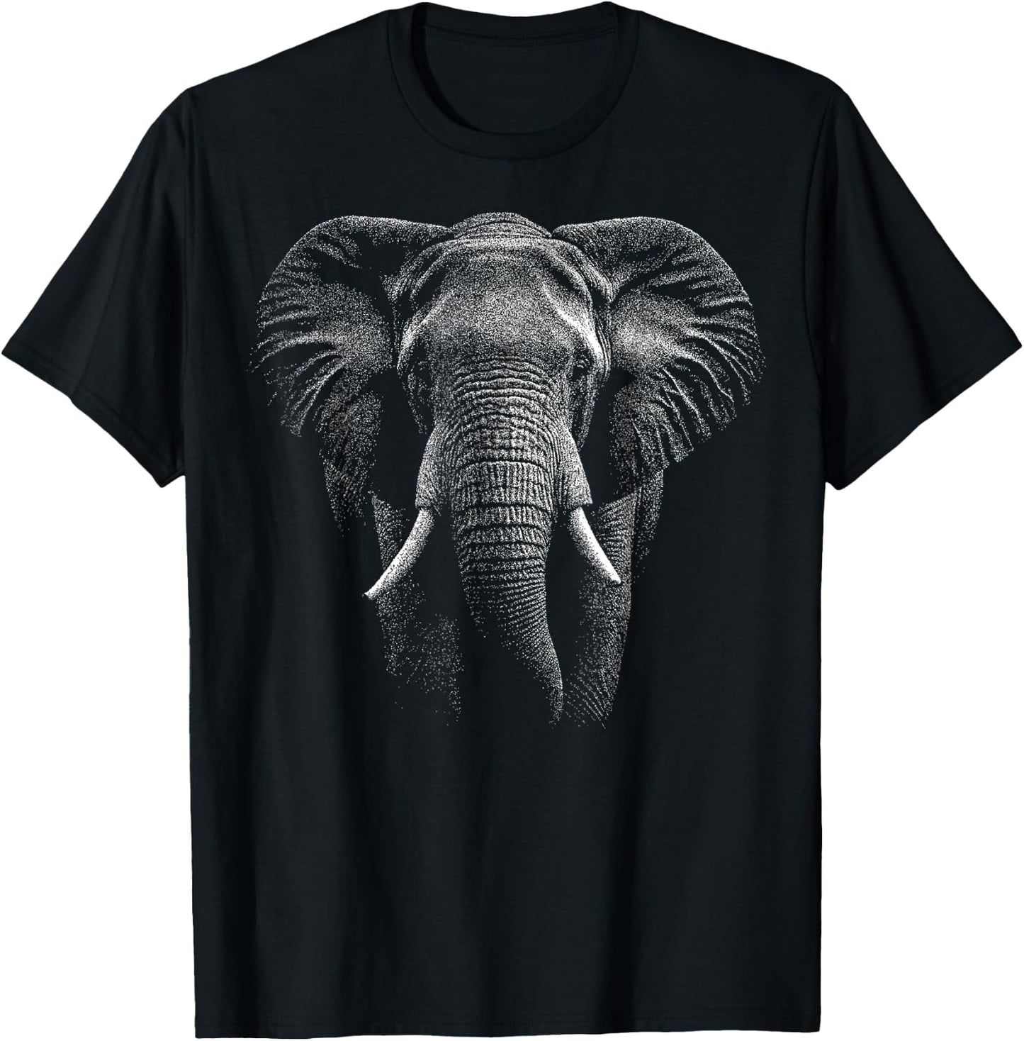 Realistic Elephant T-Shirt - T-Shirt | Black