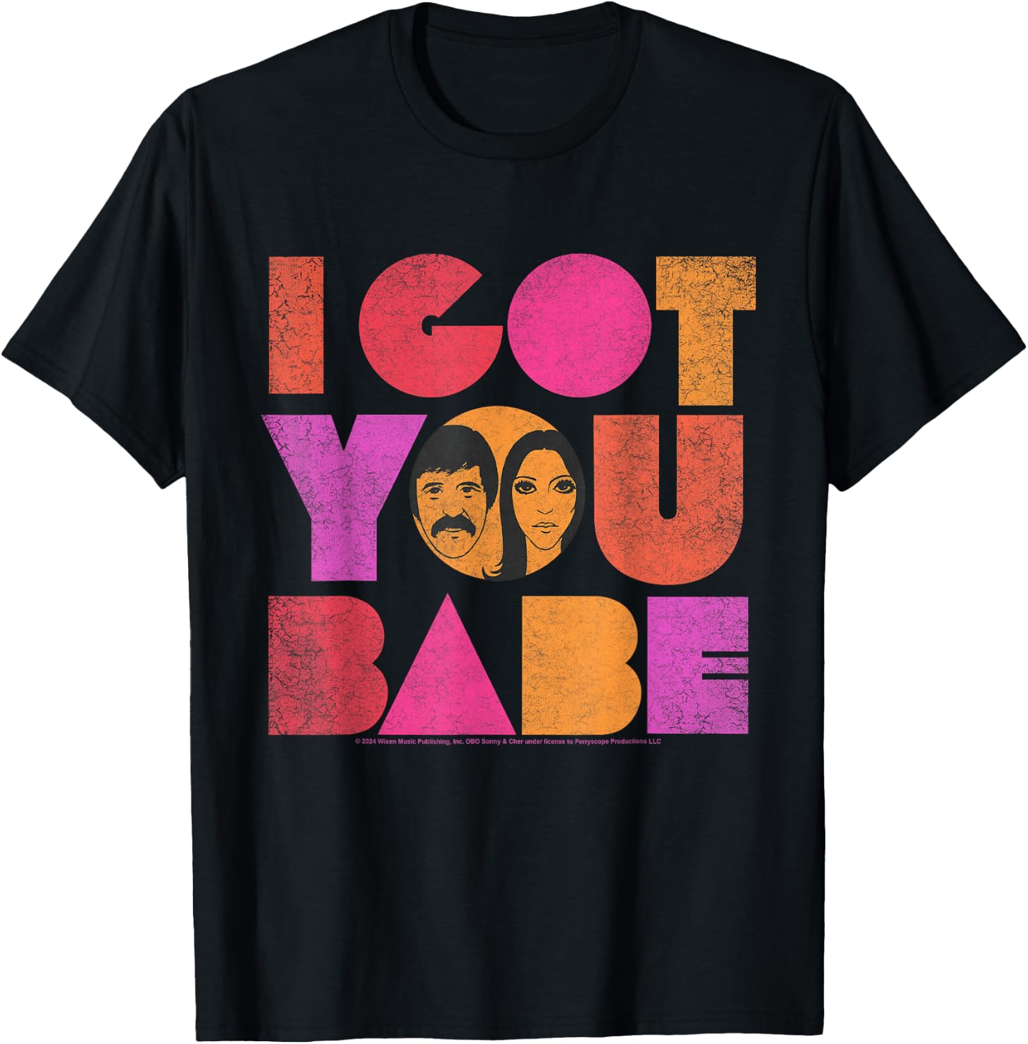 Sonny and Cher I Got You Babe T-Shirt - T-Shirt | Black