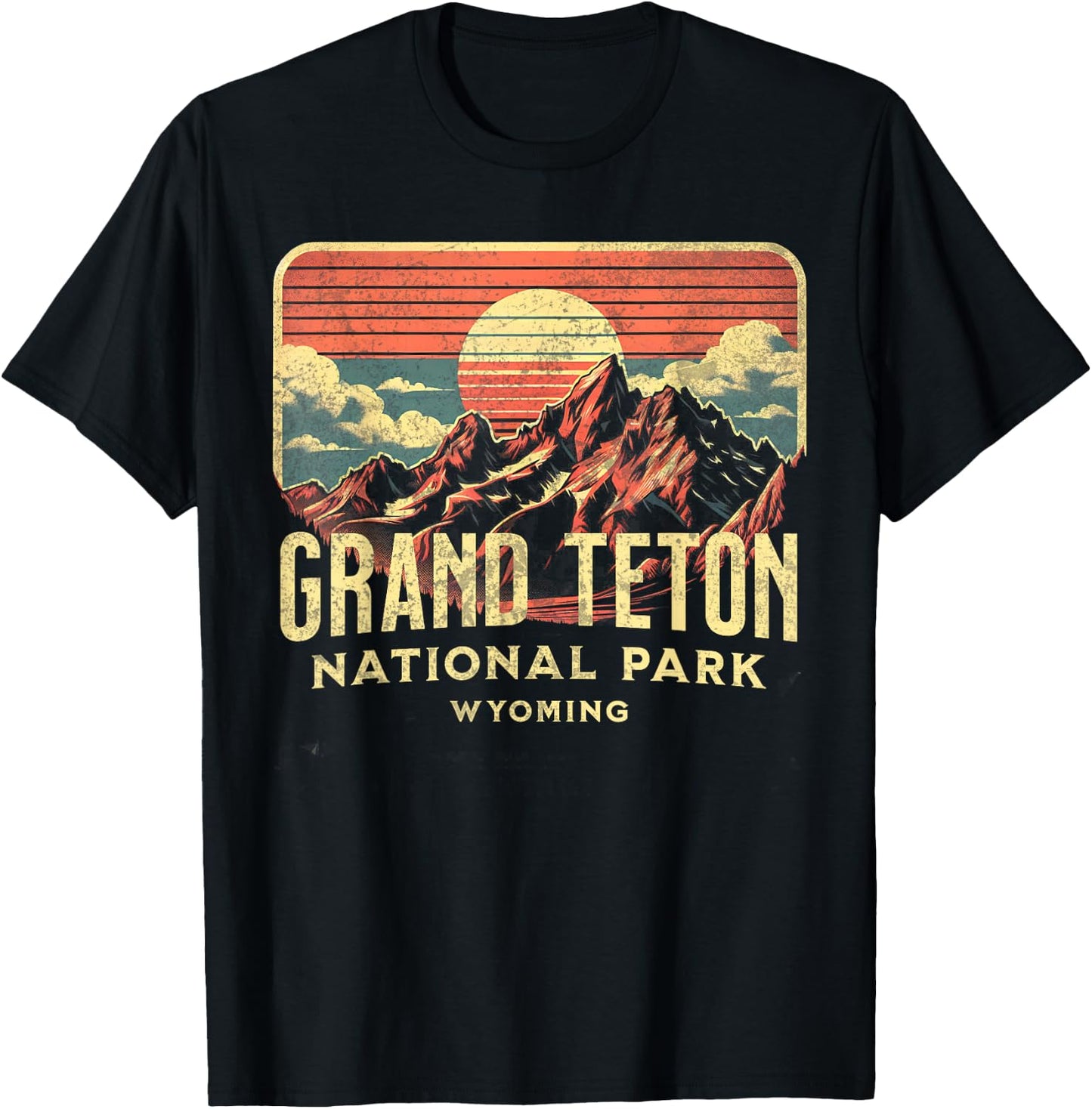 Grand Teton National Park T-Shirt - T-Shirt | Black