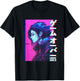 Sad Japanese Anime Girl Game Over Vaporwave Aesthetic T-Shirt - T-Shirt | Black