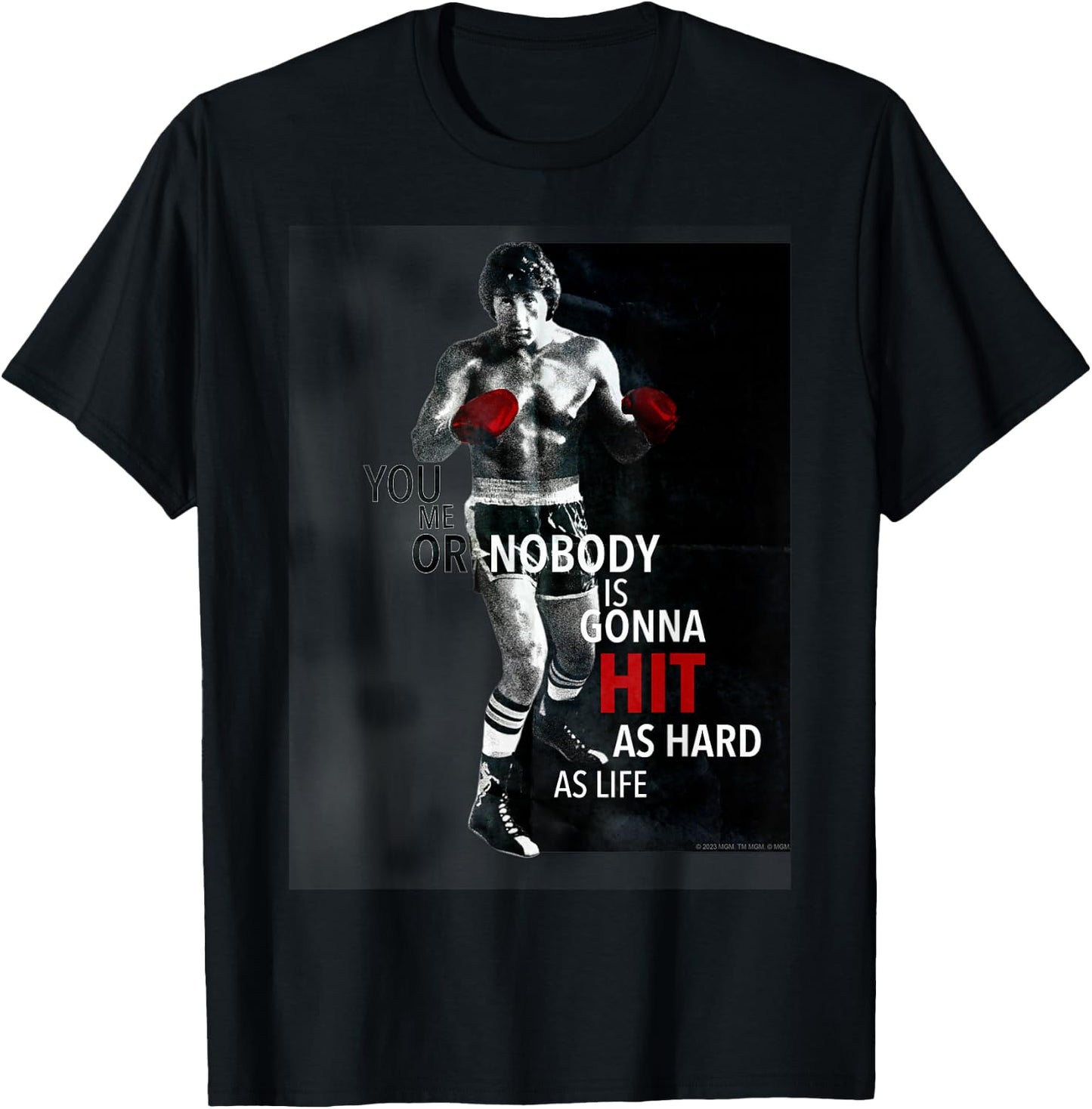 Rocky Nobody is Gonna Hit As Hard T-Shirt - T-Shirt | Black