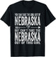 Girl Out Of Nebraska Hometown Home Nebraska T-Shirt - T-Shirt | Black