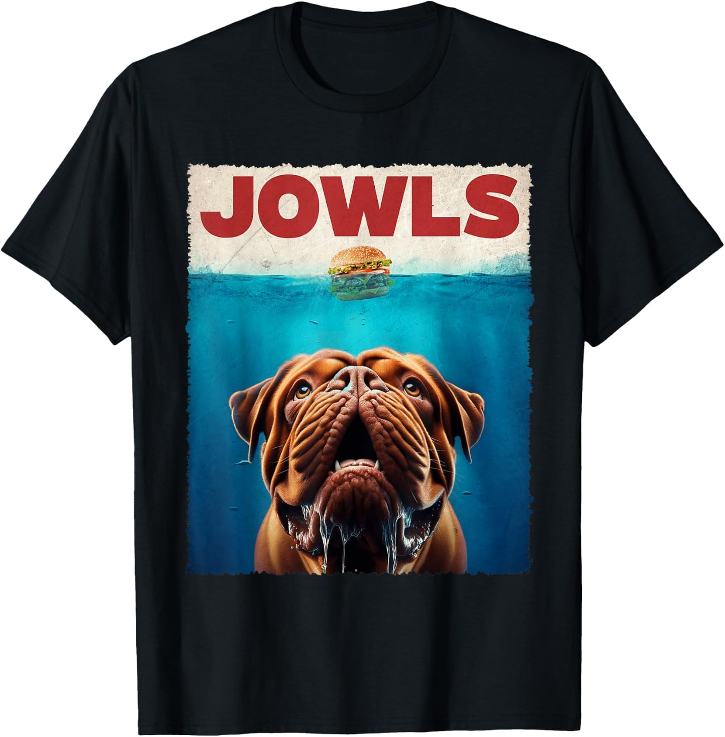 Graphic Love Dogue de Bordeaux Jowls Dogs Kawaii Pet Vintage T-Shirt - T-Shirt | Black