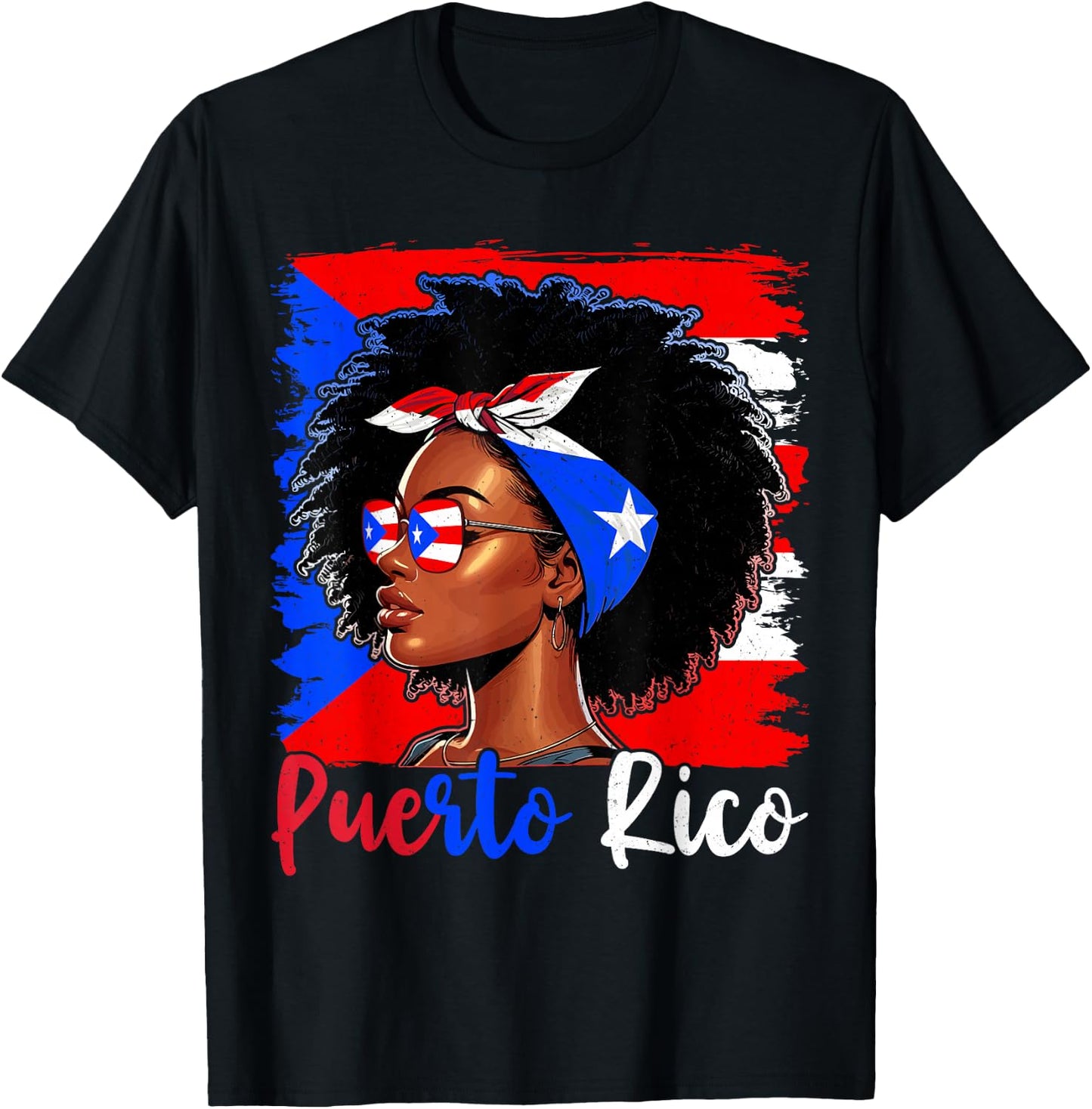 Puerto Rican Girl Puerto Rico Flag Proud Boricua Women T-Shirt - T-Shirt | Black
