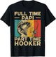 Funny Vintage Fishing Papi Jokes Fisherman T-Shirt - T-Shirt | Black