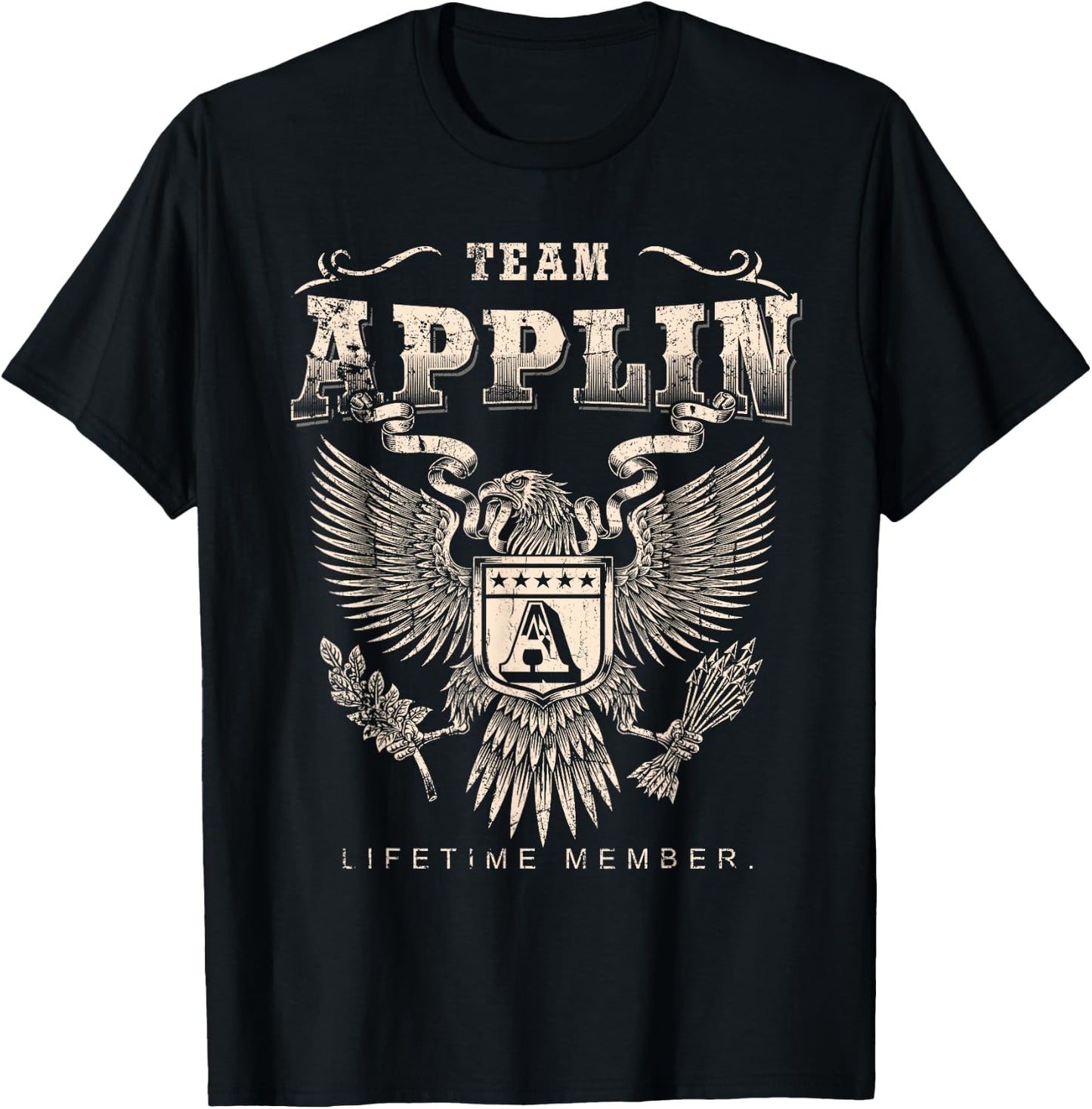 Team Applin Lifetime Member - Applin Name T-Shirt - T-Shirt | Black
