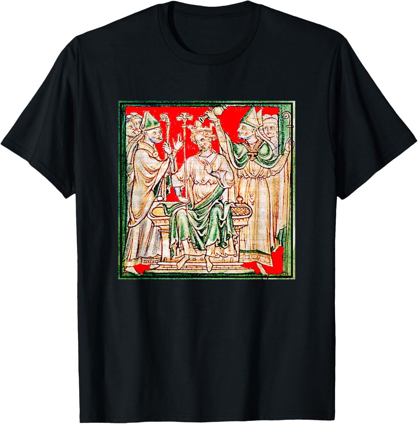 Richard The Lionheart Coronation (1250) T-Shirt - T-Shirt | Black