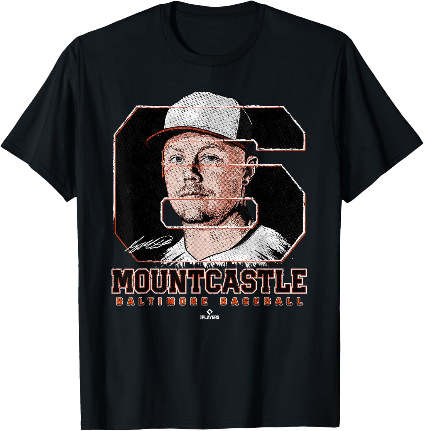 Silhouette Ryan Mountcastle Baltimore MLBPA T-Shirt - T-Shirt | Black