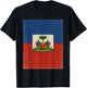 Haiti Haitian Flag Caribbean T-Shirt - T-Shirt | Black