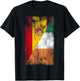 Spain & Ireland Flags - Spanish Irish T-Shirt - T-Shirt | Black