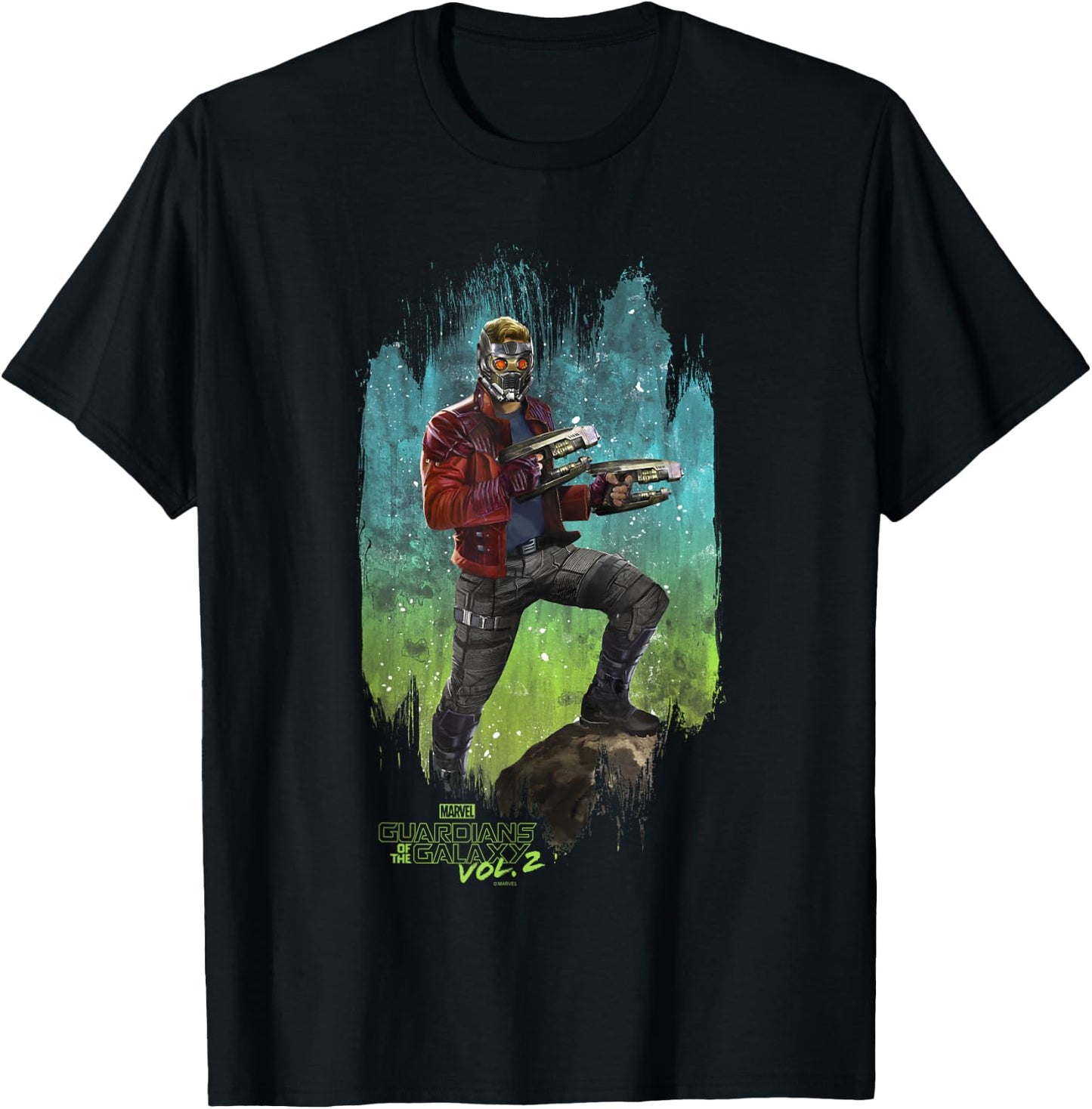 Marvel Guardians of The Galaxy Vol 2 Star-Lord Spacedust T-Shirt - T-Shirt | Black