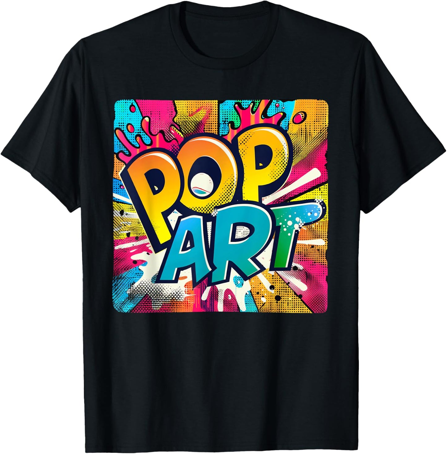 Multicolor Pop Art Costume for fresh Style Lovers T-Shirt - T-Shirt | Black