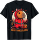 Cappy Halloween Cute Capybara Baby Devil Costume Lucifer T-Shirt - T-Shirt | Black