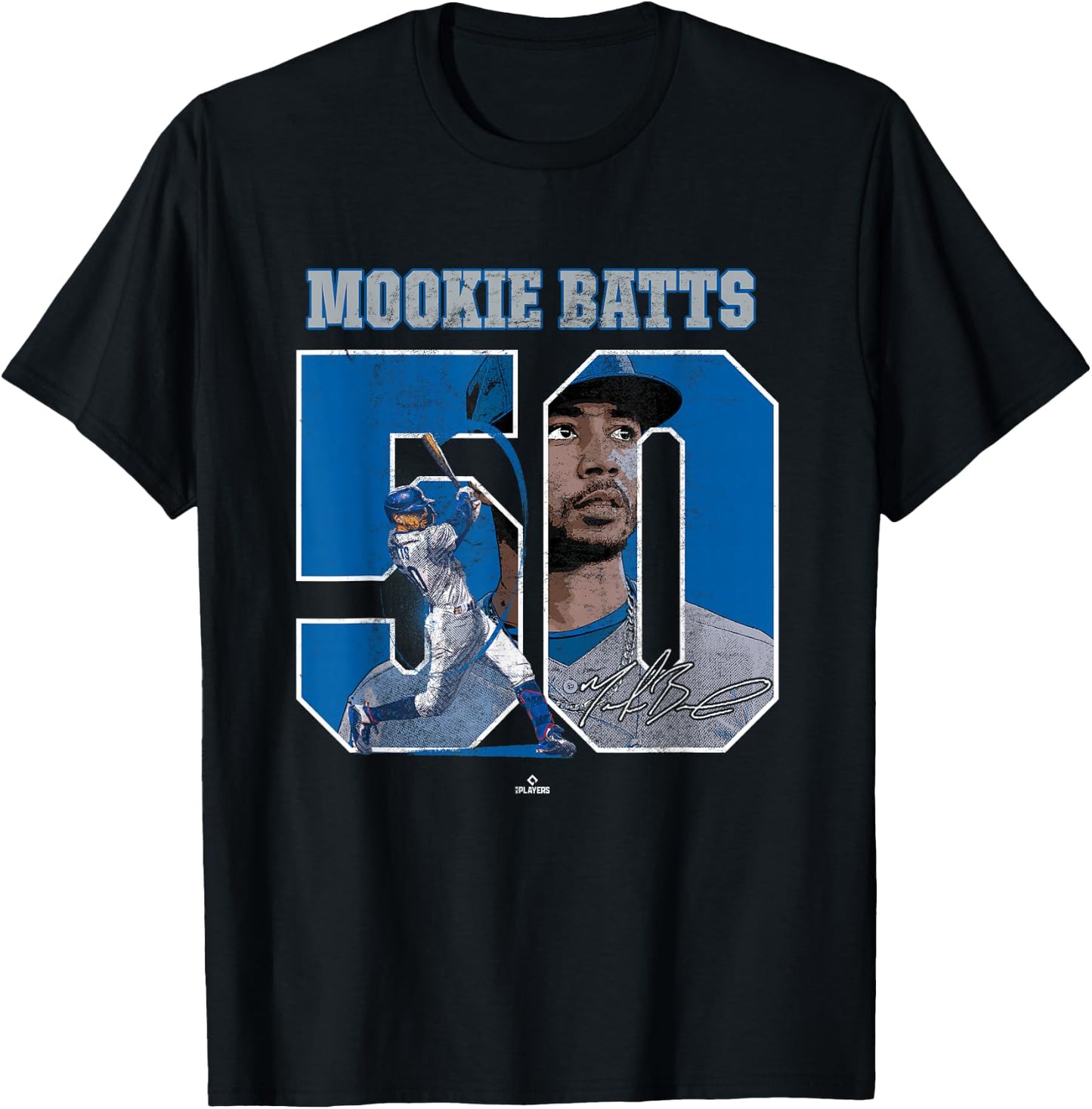 Mookie Batts Mookie Betts Los Angeles MLBPA T-Shirt - T-Shirt | Black