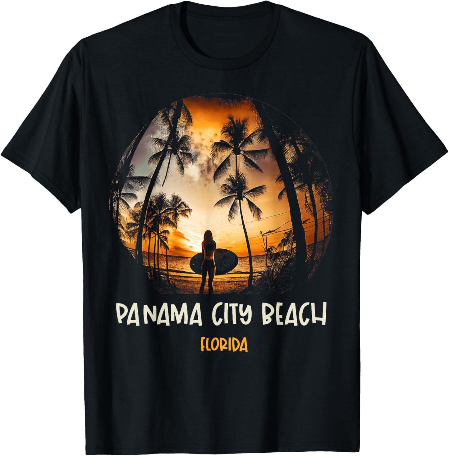 Panama City Beach Florida T-Shirt - T-Shirt | Black