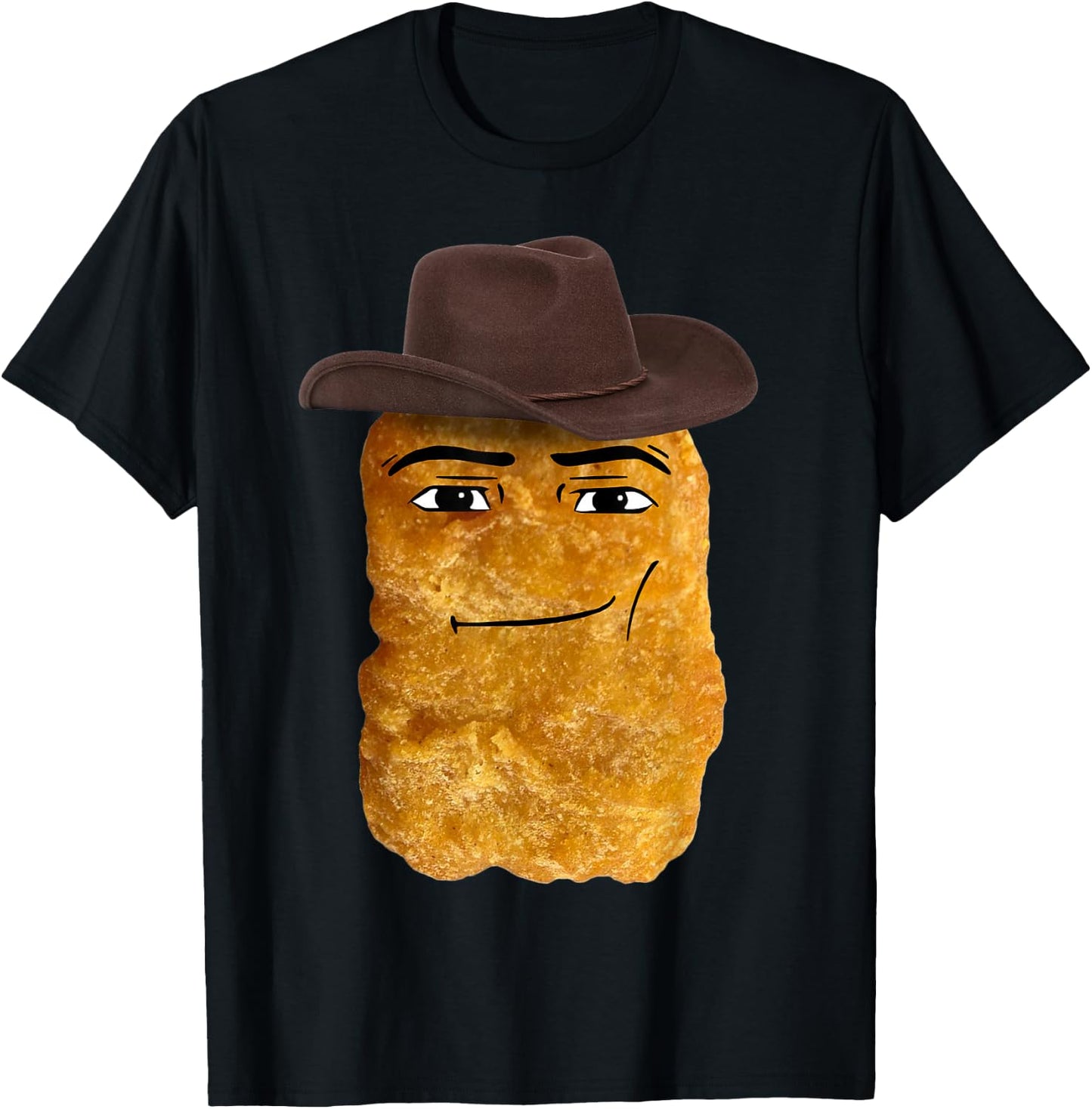 Cowboy Chicken Nugget T-Shirt - T-Shirt | Black
