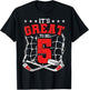 5th Birthday Hockey Lovers It's Great To Be 5 Years Old T-Shirt - T-Shirt | Black