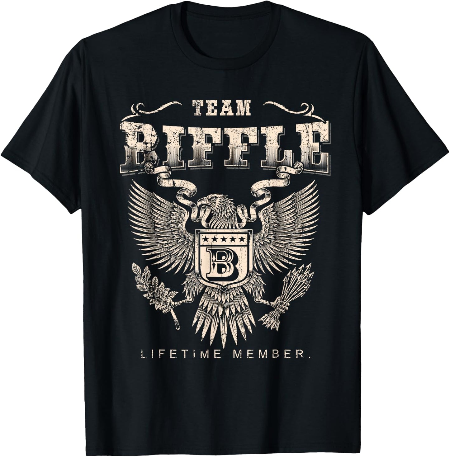 Team Biffle Lifetime Member - Biffle Name T-Shirt - T-Shirt | Black