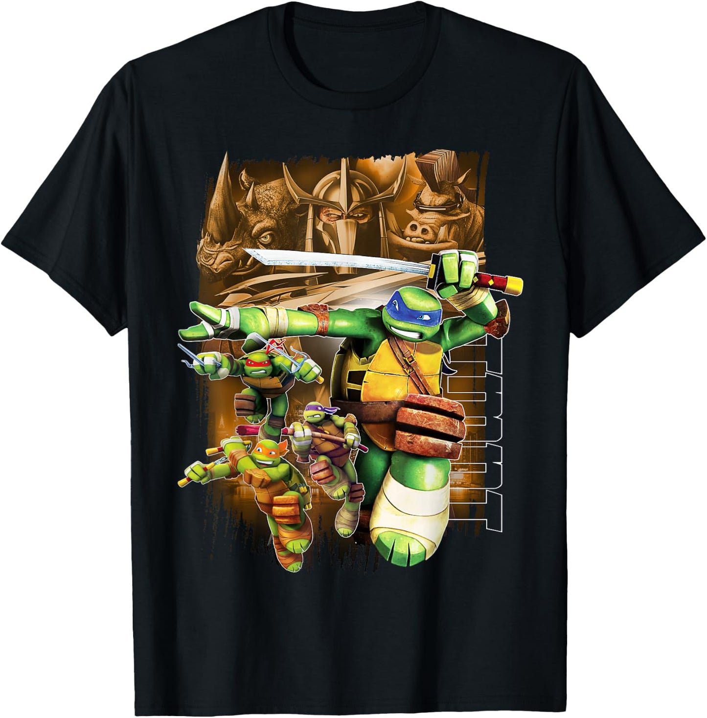 Teenage Mutant Ninja Turtles Good Vs. Evil T-Shirt - T-Shirt | Black
