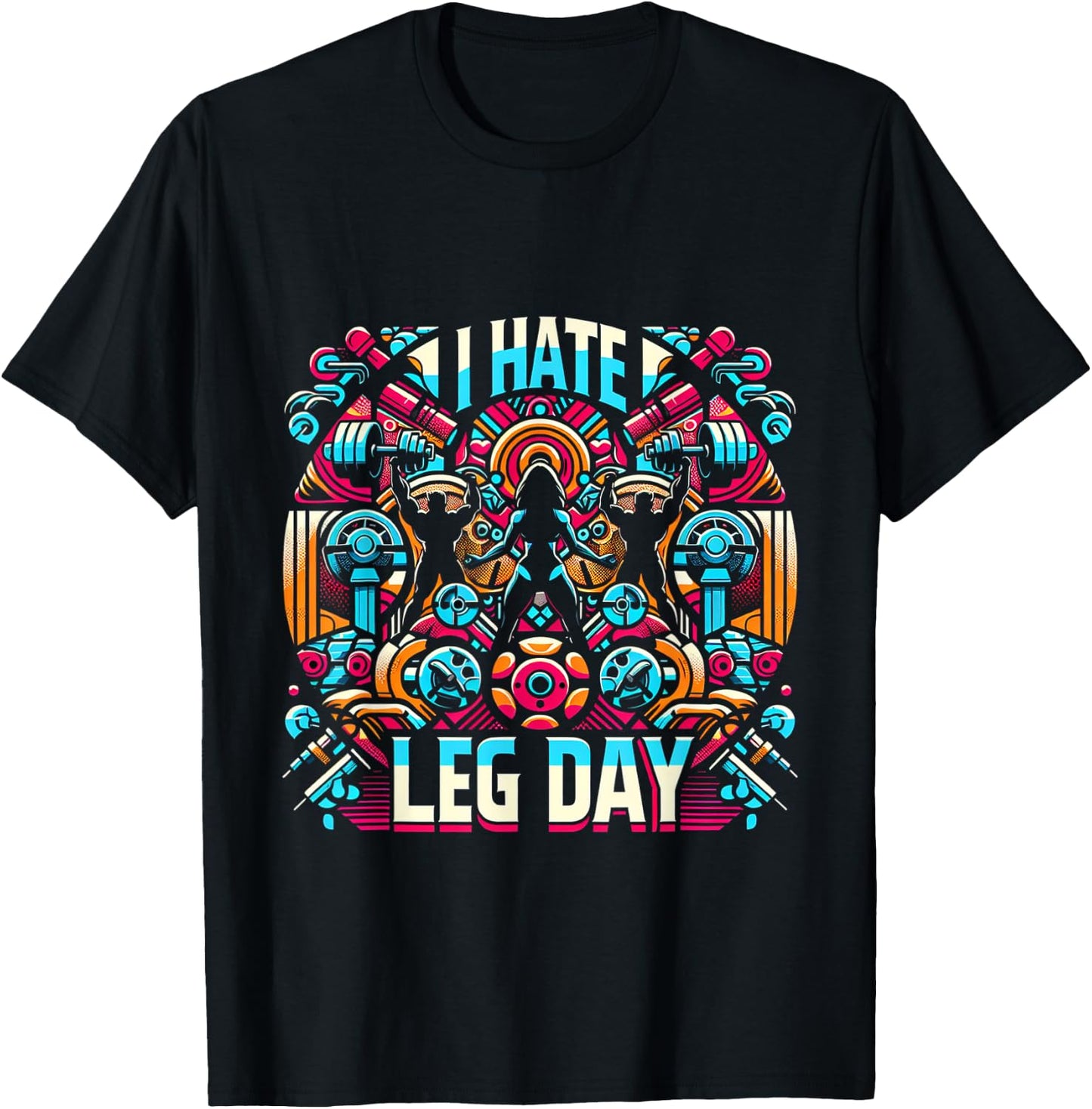 I Hate Leg Day _ T-Shirt - T-Shirt | Black