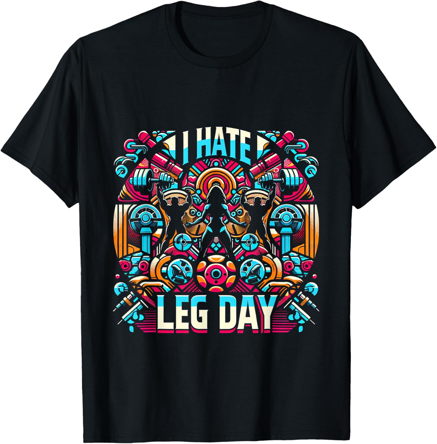 I Hate Leg Day _ T-Shirt - T-Shirt | Black