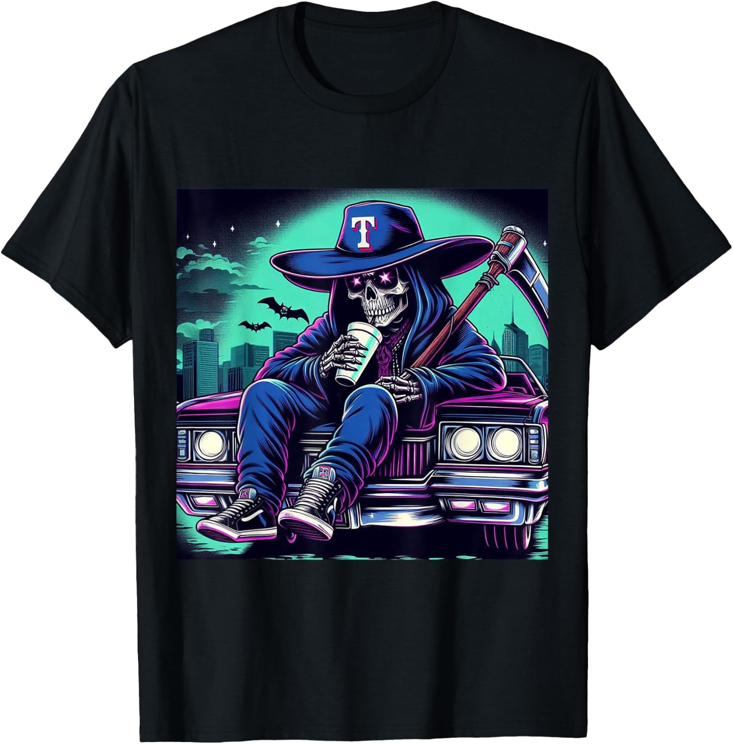 Texas Grim Reaper T-Shirt - T-Shirt | Black