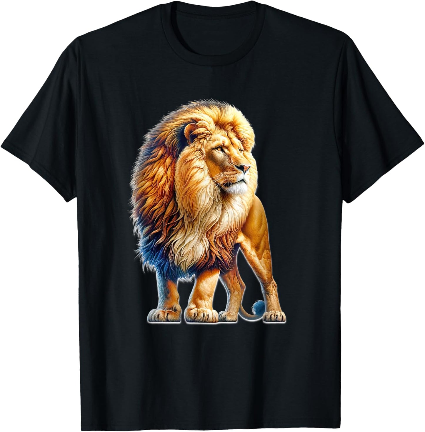 Lion x Majestic Lion T-Shirt - T-Shirt | Black