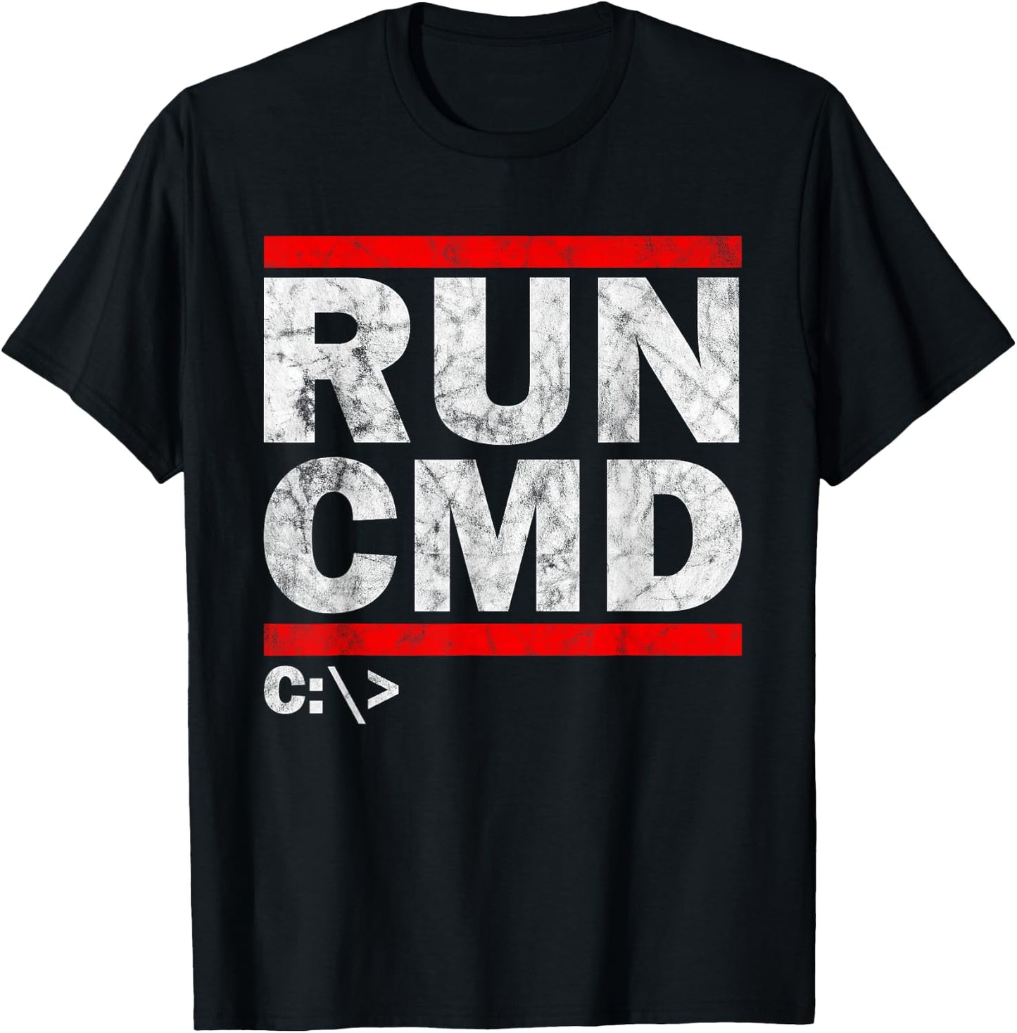 Admins Programmers Run CMD T-Shirt - T-Shirt | Black