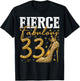 33rd Birthday Fierce Fabulous and 33 Year Old Gifts Heels T-Shirt - T-Shirt | Black