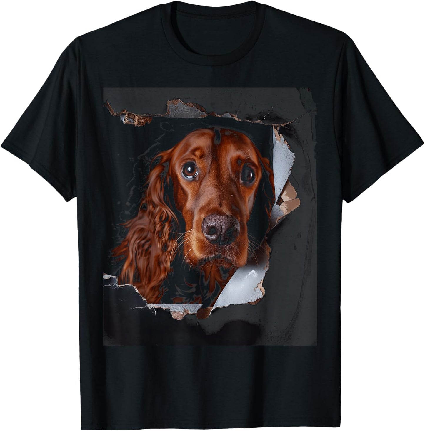 Irish Setter Dog funny vintage Dog Lover owner Irish Setter T-Shirt - T-Shirt | Black