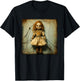 Creepy Haunted Doll Vintage Horror Nightmare Doll T-Shirt - T-Shirt | Black