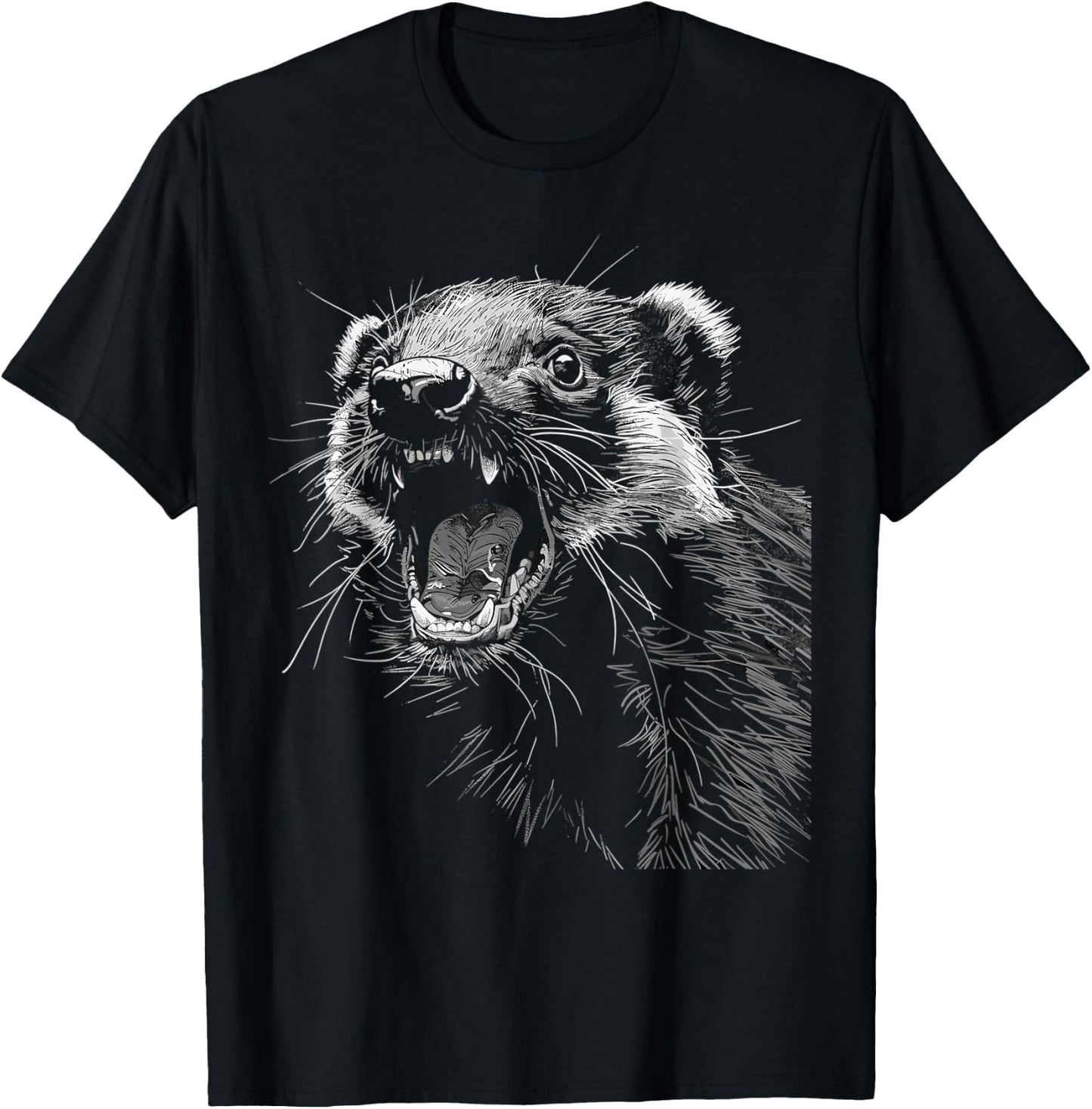Funny Honey Badger Lover Men T-Shirt - T-Shirt | Black