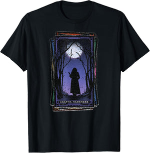Marvel Agatha All Along Disney+ Agatha Harkness Tarot Card T-Shirt - T-Shirt | Black