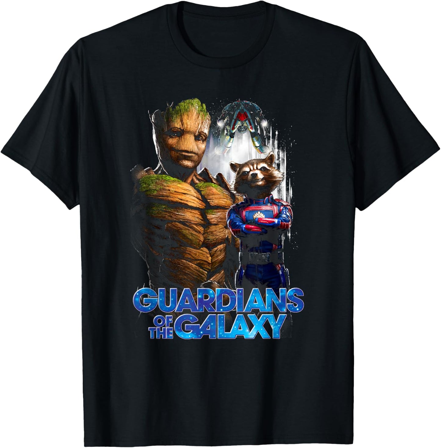 Marvel Guardians of The Galaxy Vol. 3 Rocket & Groot Oh Yeah T-Shirt - T-Shirt | Black