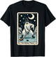 Hockey Ghost Tarot Card Halloween Ice Hockey Costume T-Shirt - T-Shirt | Black