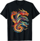 Hydra Dragon Graphic Mythical Art Hydra Dragon T-Shirt - T-Shirt | Black