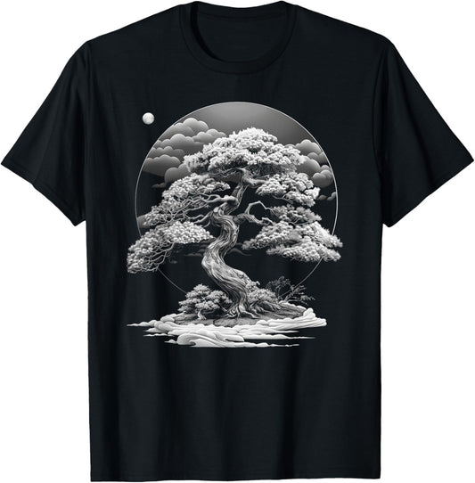 Bonsai Tree , Japanese culture, meditation, penjing , zen T-Shirt - T-Shirt | Black