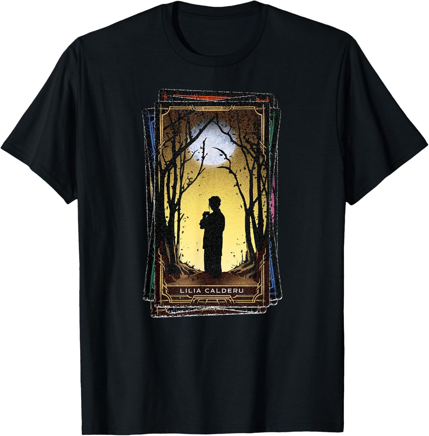 Marvel Agatha All Along Disney+ Lilia Calderu Tarot Card T-Shirt - T-Shirt | Black