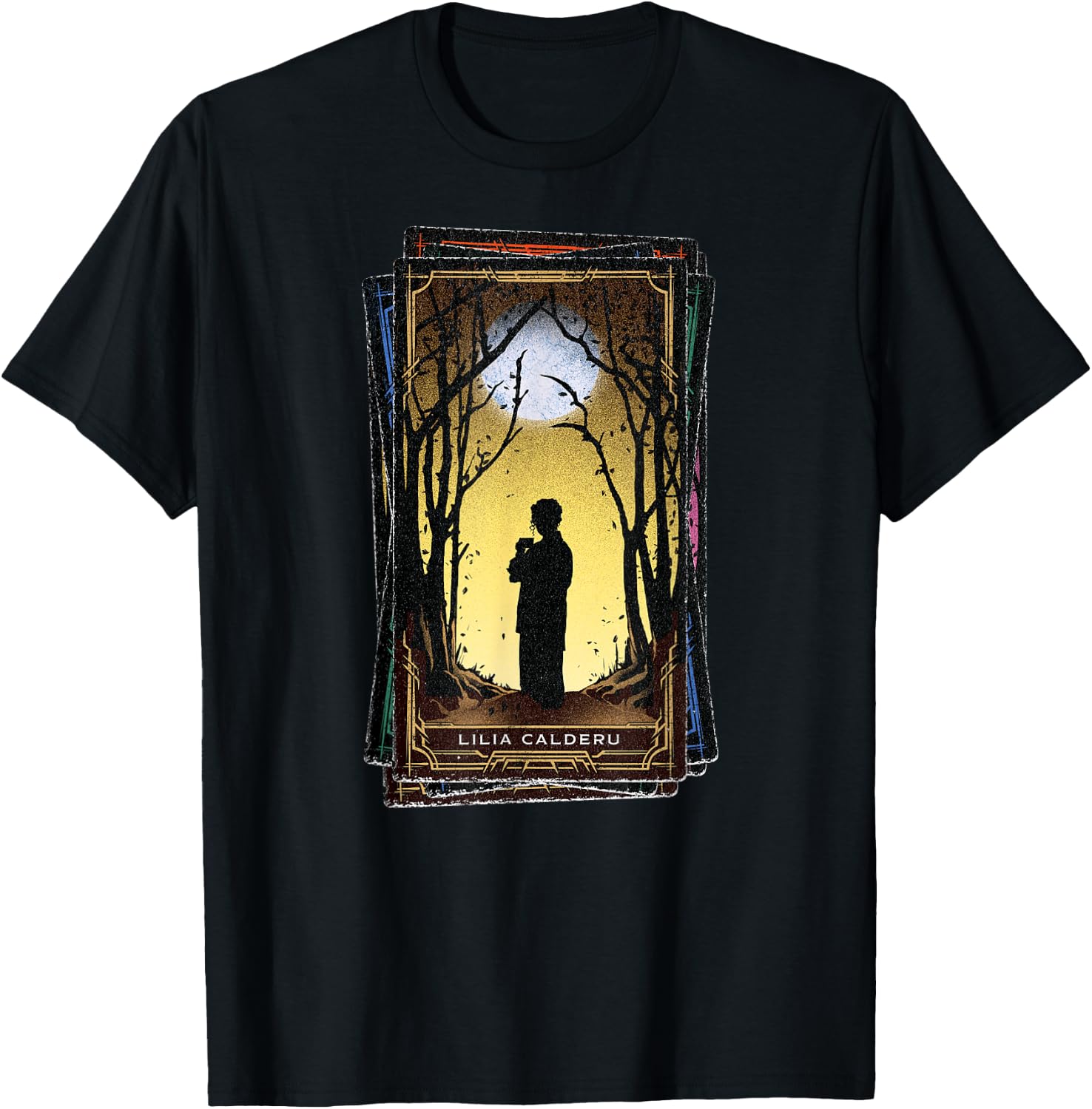 Marvel Agatha All Along Disney+ Lilia Calderu Tarot Card T-Shirt - T-Shirt | Black