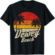 Dewey Beach Delaware Vintage Surfer Surf Retro Vacation T-Shirt - T-Shirt | Black