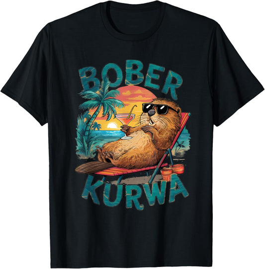 Bobr Kurwa Meme Bober Kurwa T-Shirt - T-Shirt | Black