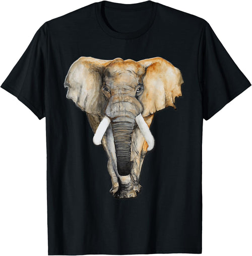 African Elephant Safari Watercolor Illustration