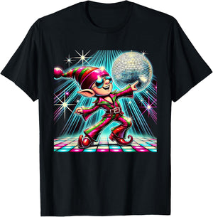 Aesthetic Elf Disco T-Shirt - T-Shirt | Black