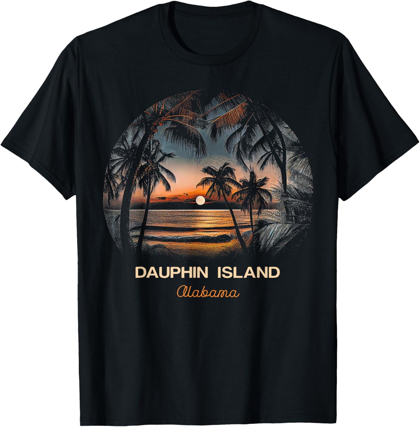 Dauphin Island Alabama T-Shirt - T-Shirt | Black