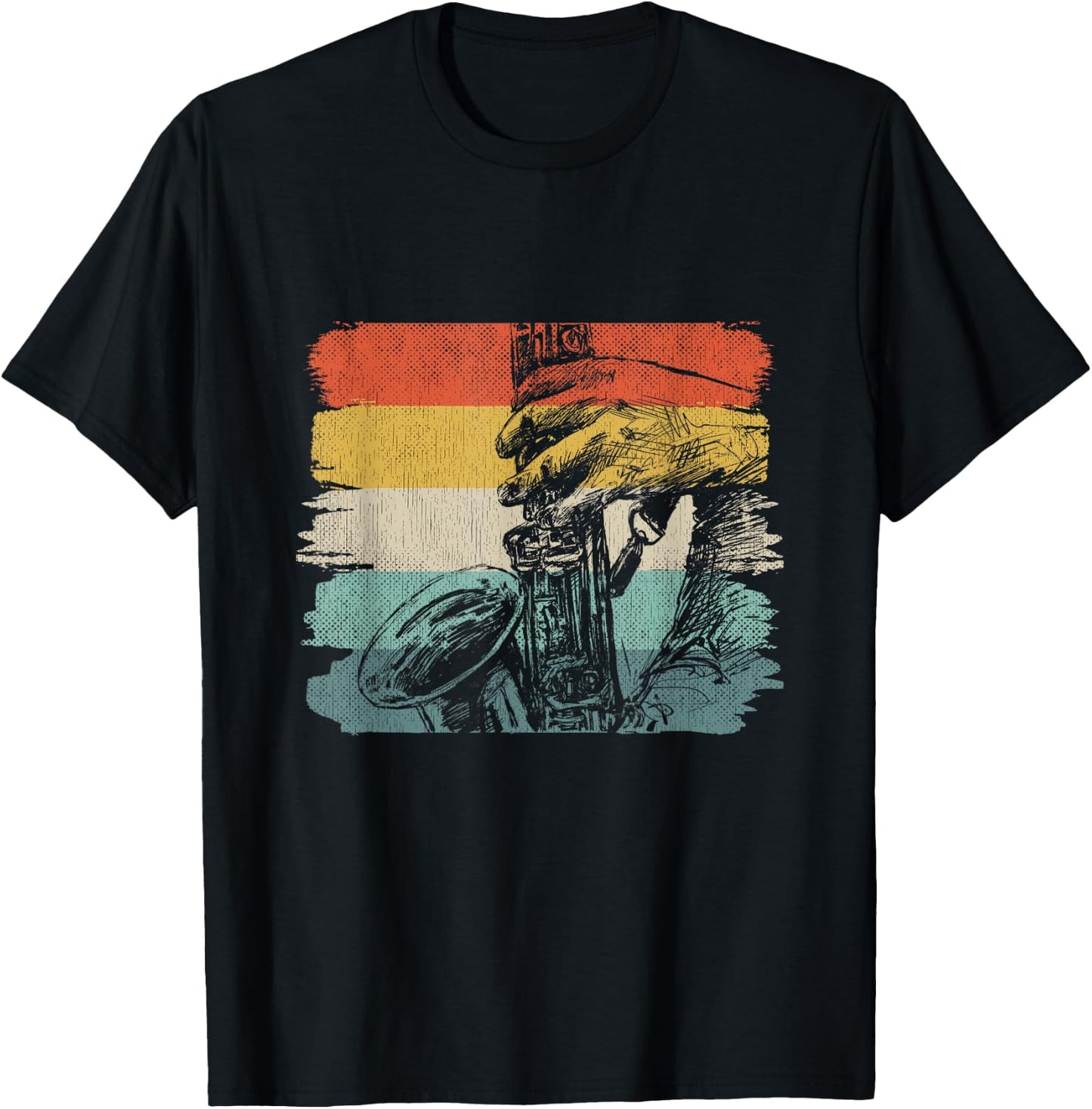 Saxophonist Jazz Musician Outfit Sax Music Player Saxophone T-Shirt - T-Shirt | Black