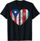 Costa Rican Puerto Rican Flags | Puerto Rico Costa Rica T-Shirt - T-Shirt | Black