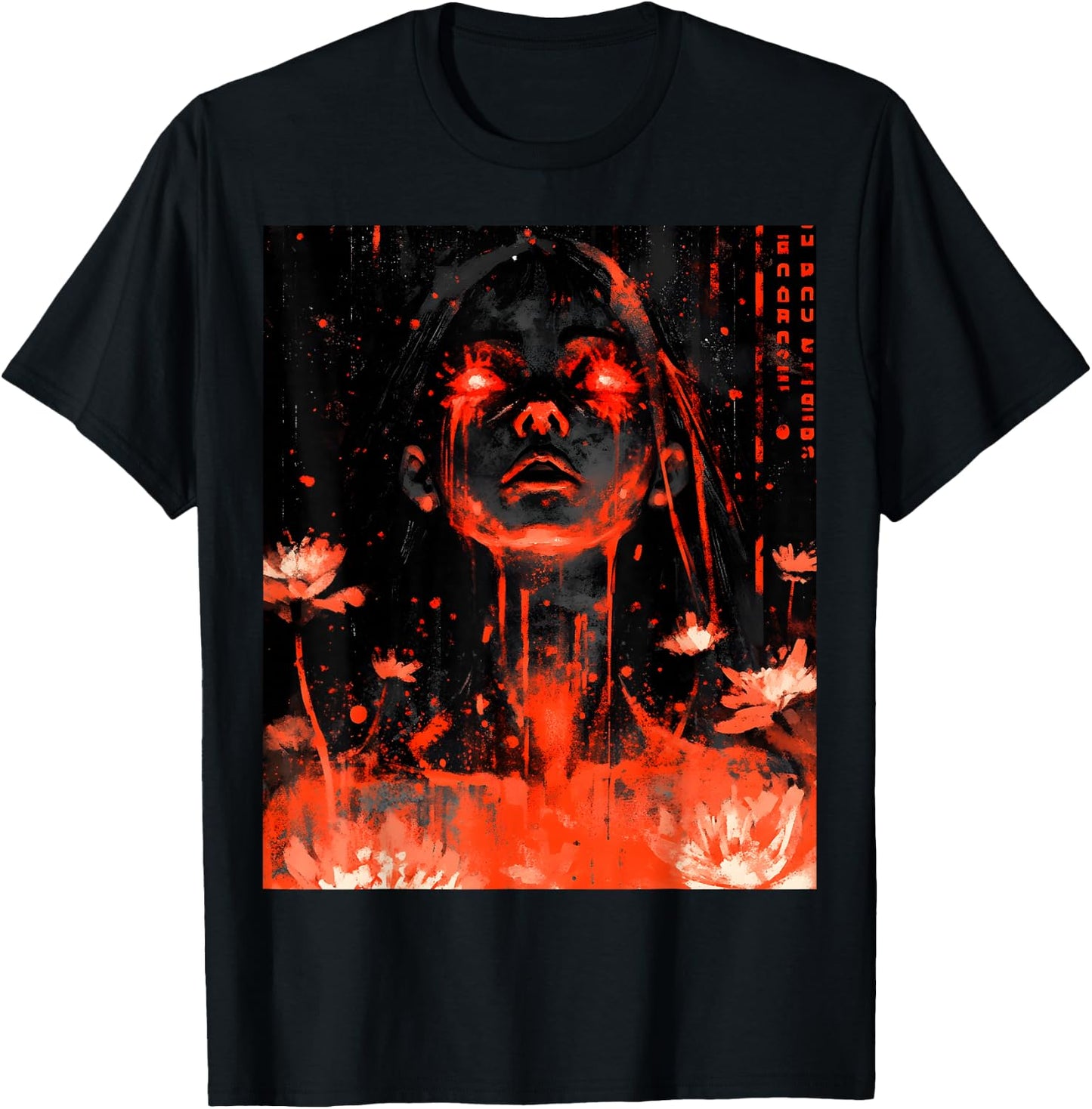 Japan Horror Anime Manga Japanese Creepy Kawaii Goth T-Shirt - T-Shirt | Black