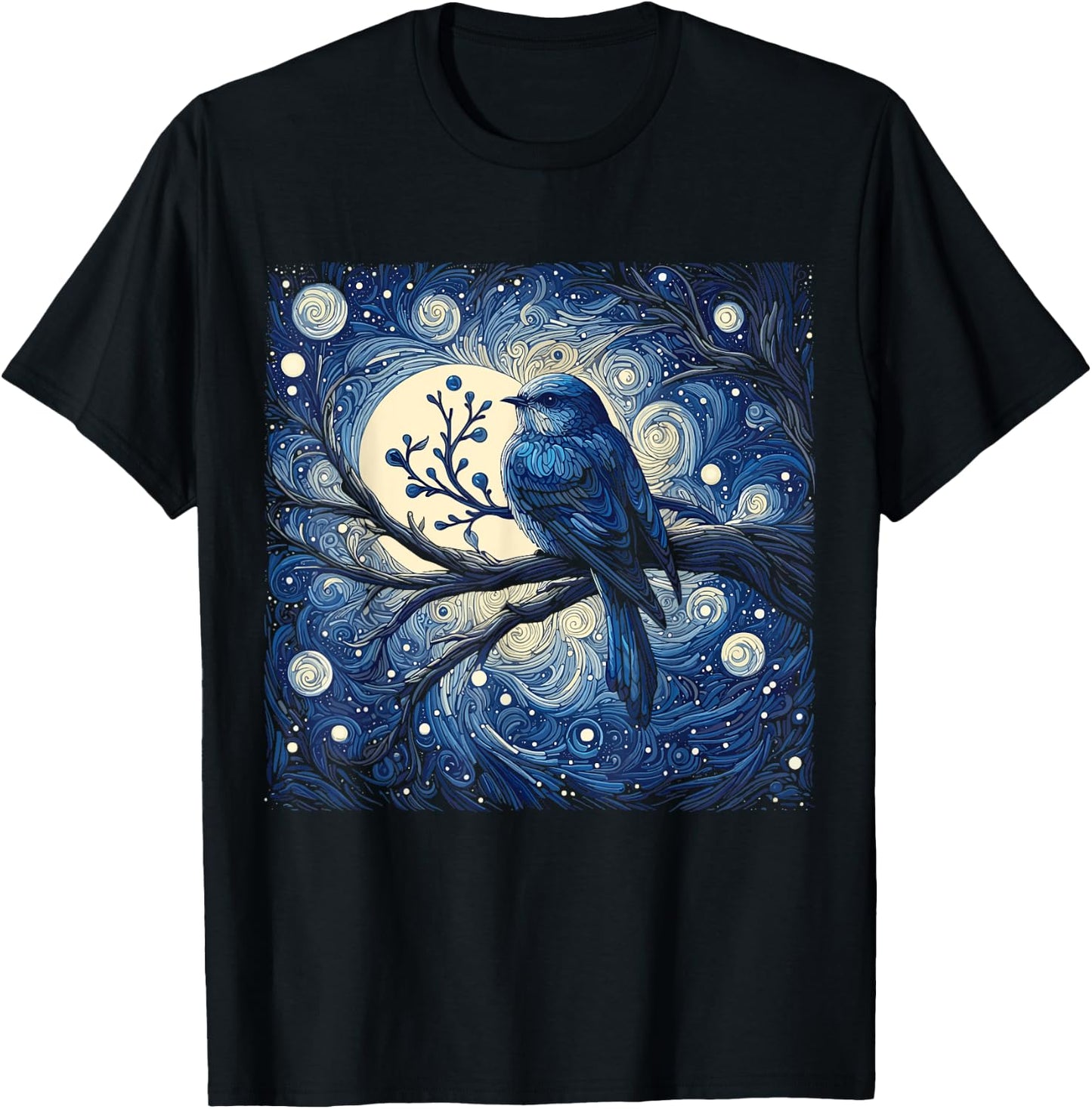 Patience Bluebird of Happiness Blue Bird Eastern Bluebird T-Shirt - T-Shirt | Black